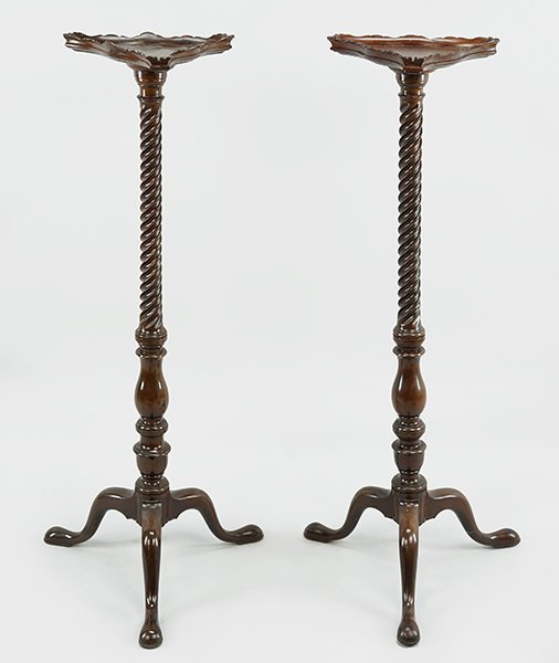 Two English Mahogany Plant Stands. (1 of 1)