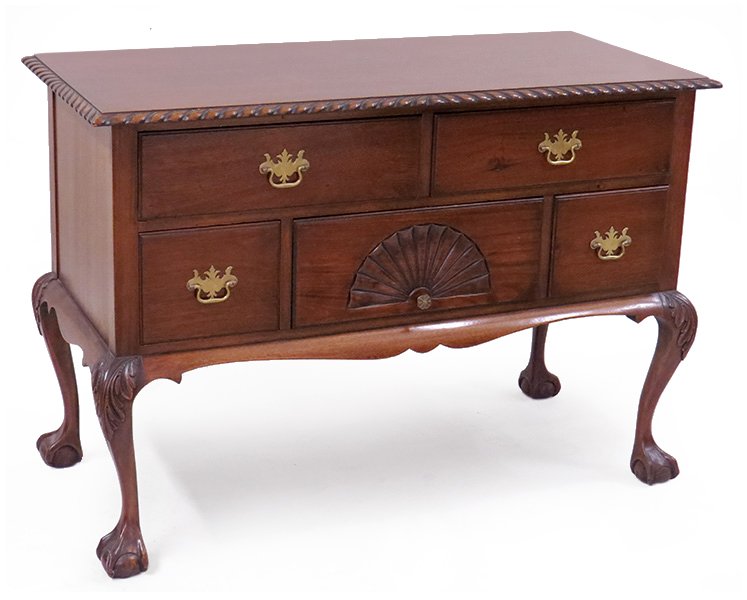 A Carved Mahogany Server. (1 of 1)