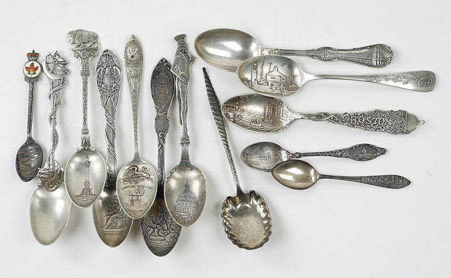 A Collection of Sterling Silver Spoons. (1 of 1)