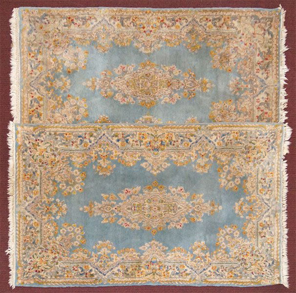 Two Kirman Rugs. (1 of 1)