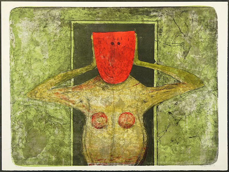 Rufino Tamayo (Mexican, 1899-1991) La Masque Rouge. (1 of 3)