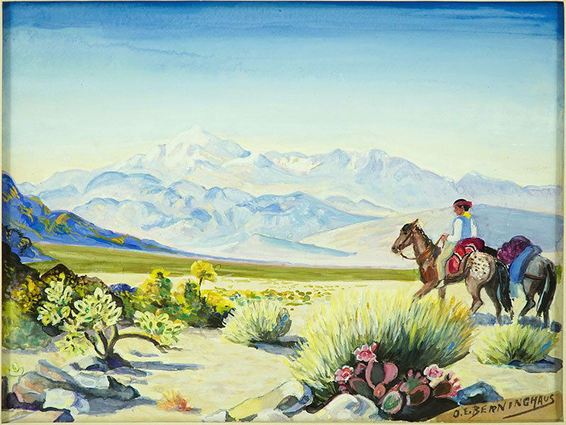 Oscar Edmund Berninghaus (American, 1874-1952) Taos (1 of 3)