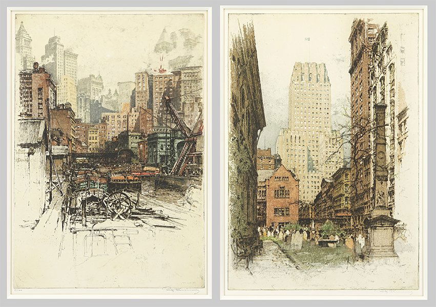 Luigi Kasimir (Austrian, 1881-1962) 'Churchyard' and (1 of 1)