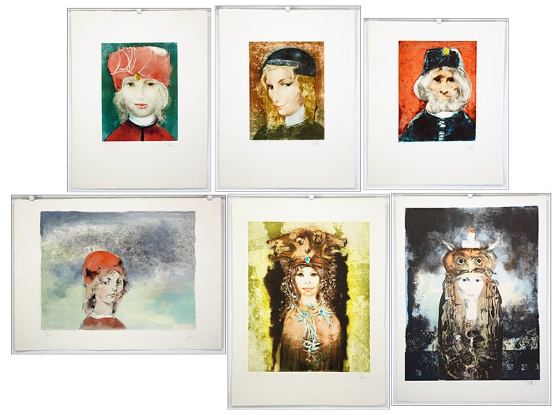 Endre Szasz (Hungarian, 1926-2003) A Collection of Six (1 of 1)