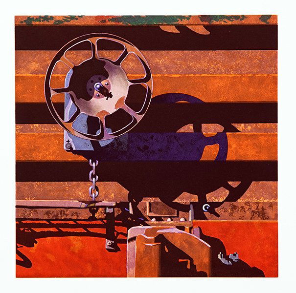 Robert Cottingham (American, B. 1935) Rolling Stock, (1 of 2)