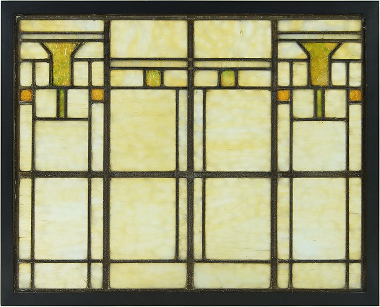 A Prairie School Stained Glass Window. (1 of 1)