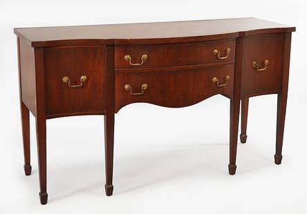 A Landstrom Furniture Mahogany Sideboard.: A Landstrom Furniture Mahogany Sideboard. 38.5" x 68" x 24.5"