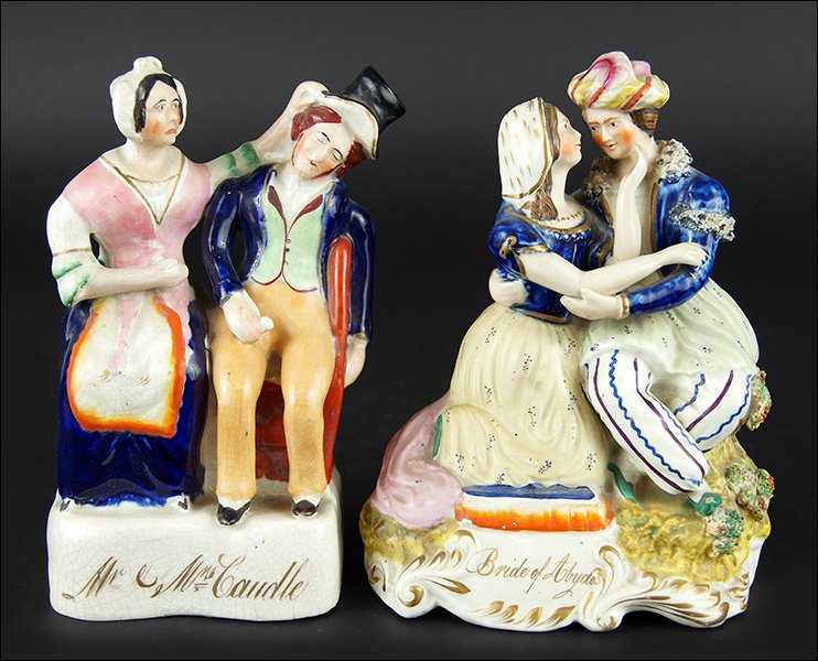 Two 19th Century Staffordshire Pottery Figural Groups. (1 of 4)