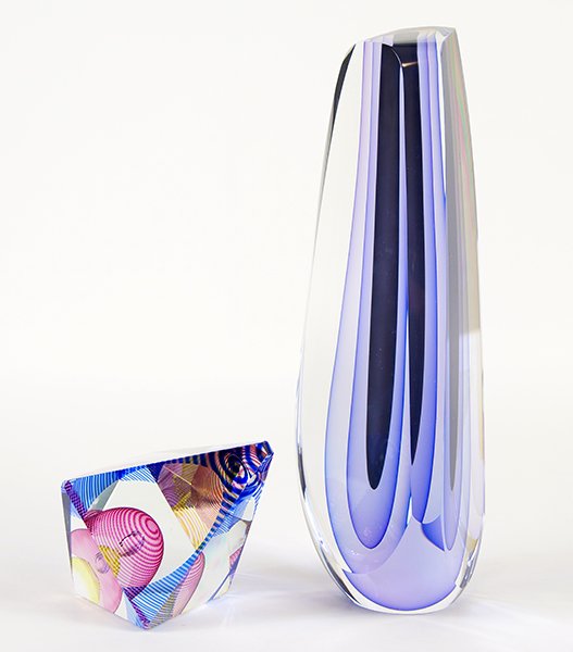 A Michael David & Kit Karbler Art Glass Sculpture. (1 of 1)