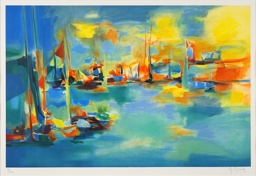 Marcel Mouly (French, 1918-2008) Port Soleil Couchant. (1 of 1)