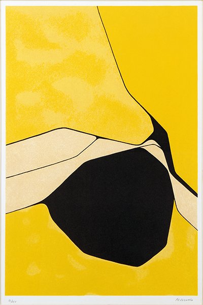 Pablo Palazuelo (Spanish, 1916-2007) Orange, Black. (1 of 6)