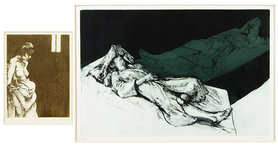 Sigmund Abeles (American, B.1934) Two Etchings. (1 of 1)
