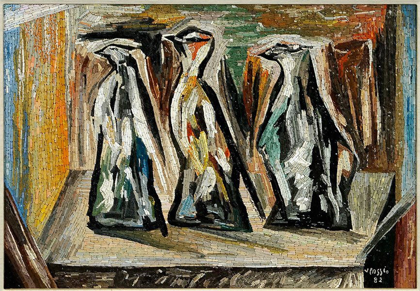 Virgilio Cassio (20th Century) Bottiglie. (1 of 1)