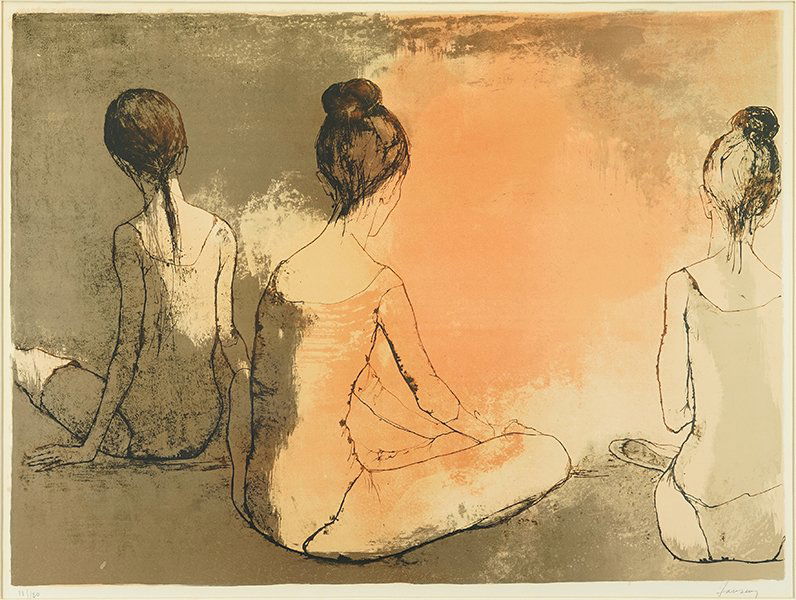 Jean Jansem (French, 1920-2013) Three Ballerinas. (1 of 2)