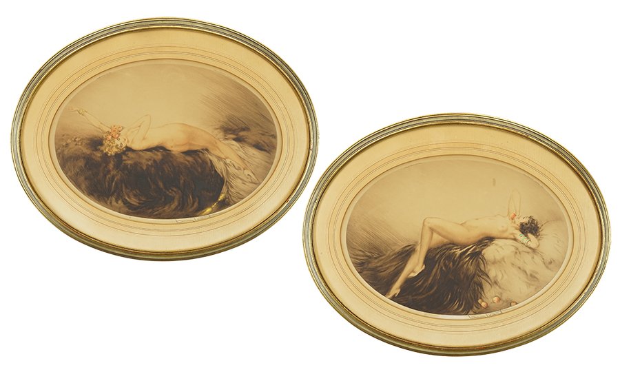 Louis Icart (French, 1888-1950) Reclining Nudes: A (1 of 3)