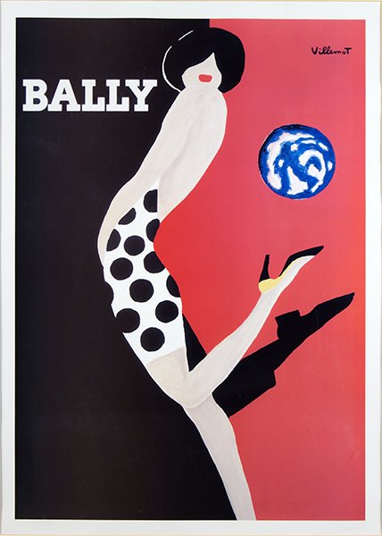 Bernard Villemot (French, 1911-1990) Poster for Bally. (1 of 1)