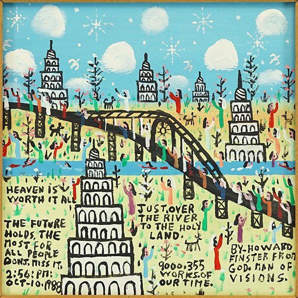 Howard Finster (American, 1916-2001) Heaven is Worth it (1 of 1)