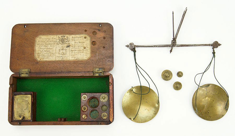 A Young & Son 19th Century Apothecary Scale Set. (1 of 1)
