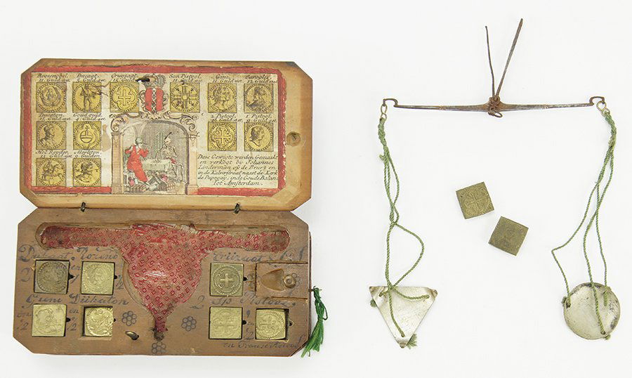 An 18th Century Johannes Linderman Coin Scale Set. (1 of 10)