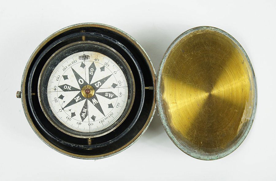 A Lufft Brass Ship Compass. (1 of 1)