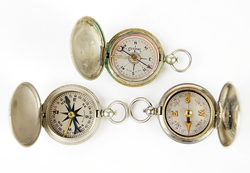 Three Early 20th Century Compasses. (1 of 1)