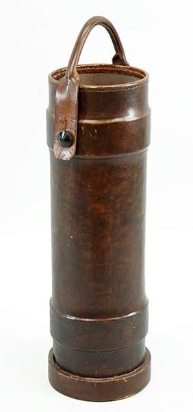 A Leather Cane Stand. (1 of 1)