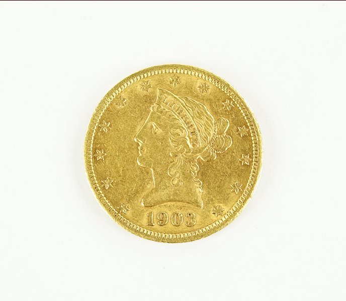 A 1903 S Liberty Head Coin. (1 of 2)