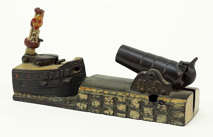 A J&E Stevens Cast Iron Mechanical Bank. (1 of 5)