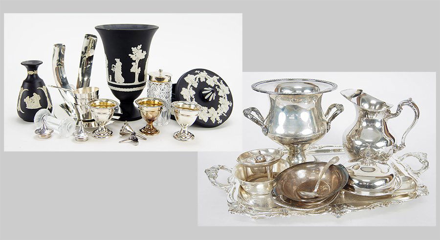 A Collection of Silverplate Serving Pieces. (1 of 3)