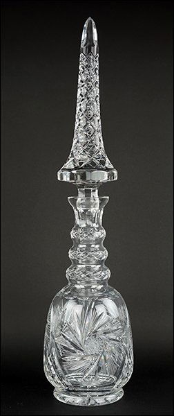 A Monumental Czech Crystal Decanter. (1 of 1)