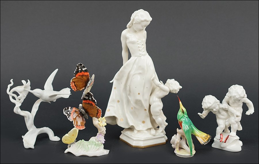 Four Hutschenreuther Porcelain Figures. (1 of 1)
