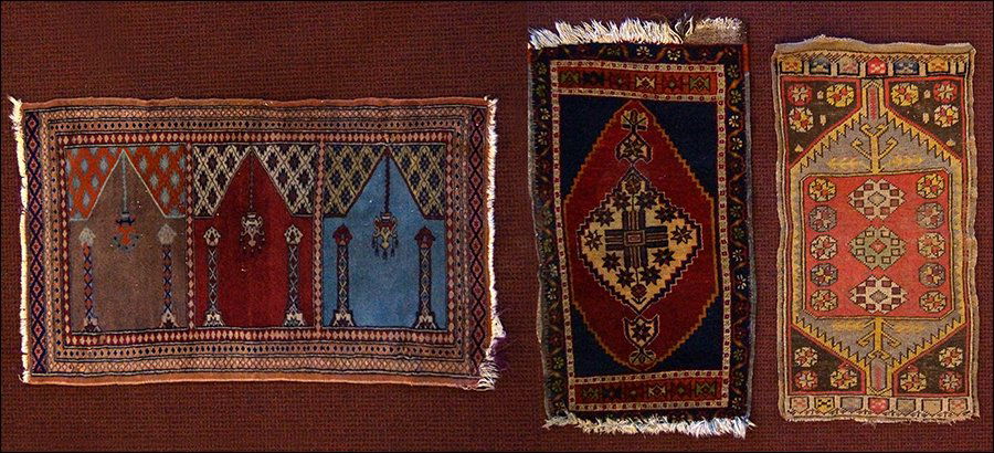 Three Persian Wool Mats. (1 of 1)