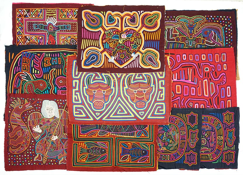 A Collection of Cuna Tribe Molas. (1 of 1)