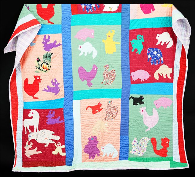 Sarah Mary Taylor (American, 1916-2000) Animal Quilt. (1 of 1)