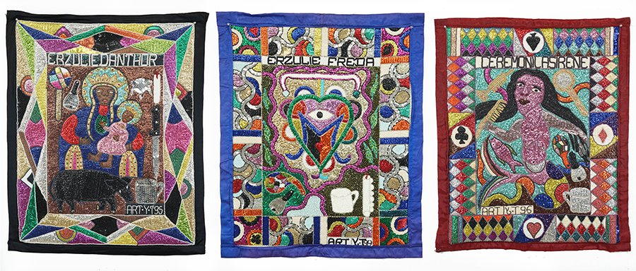 Three Haitian Vodou Flags by Yves Telemak. (1 of 1)