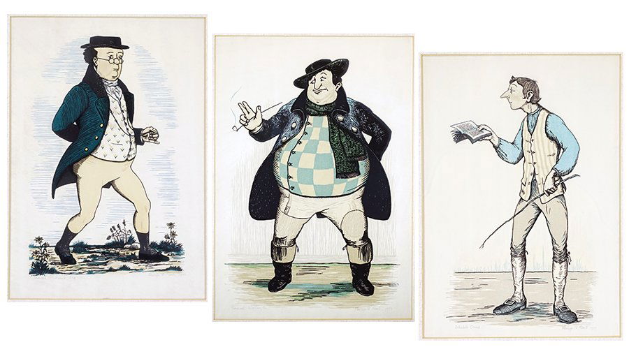 Philip G. Reed (1908-1989) Three Woodblock Prints. (1 of 2)