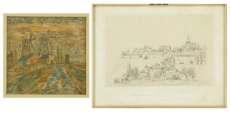 J. Kuyper (Dutch, 20th Century) Windmills. (1 of 1)