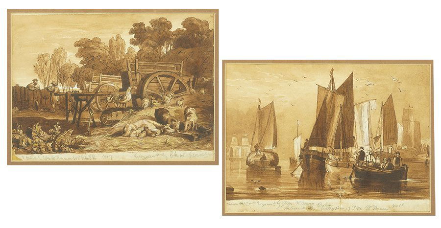 After J.M.W. Turner (British, 19th Century) Two Works. (1 of 7)
