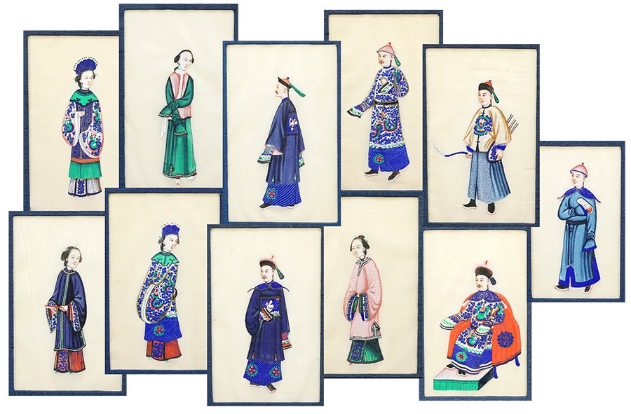 A Collection of Eleven Chinese Pith Portraits. (1 of 1)