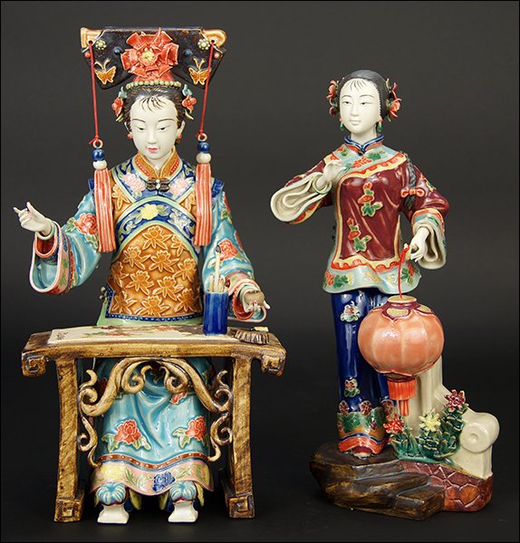 Two 20th Century Chinese Ceramic Figures. (1 of 1)
