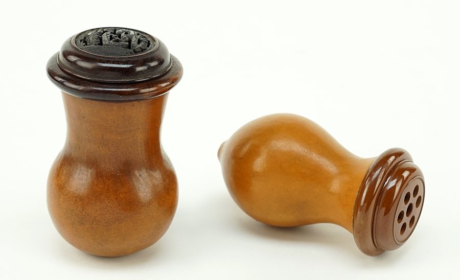 Two Early 20th Century Chinese Gourd Cricket Cages. (1 of 6)