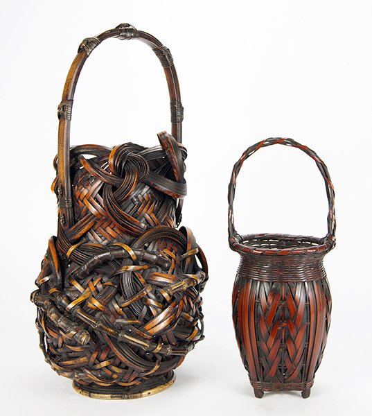 Two 20th Century Japanese Ikebana Baskets. (1 of 1)