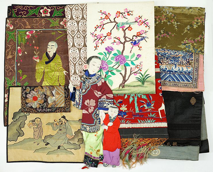 A Group of Asian Textiles. (1 of 1)