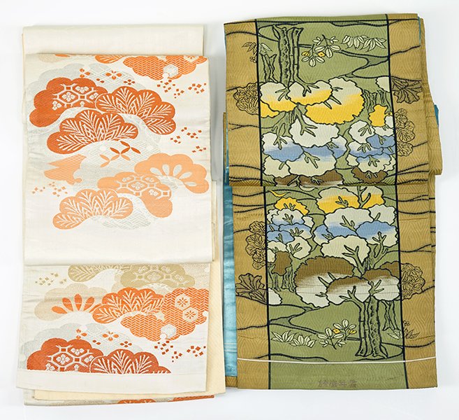 Two 20th Century Japanese Silk Obis. (1 of 1)