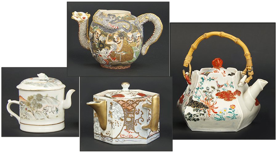 A Group of Four Teapots. (1 of 1)