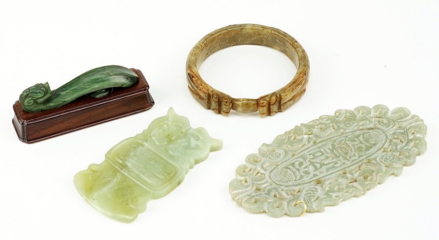 A Chinese Carved Jade Buckle. (1 of 1)
