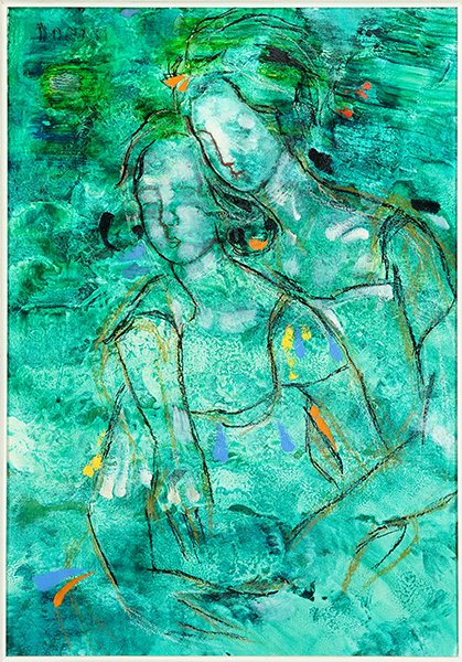 Lazzaro Donati (Italian, 1926-1977) Le Due Sorelle. (1 of 2)