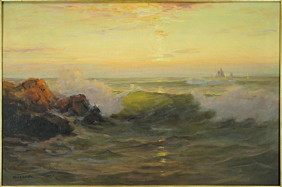 George F. Schultz (American, 1869-1934) Seascape at (1 of 3)