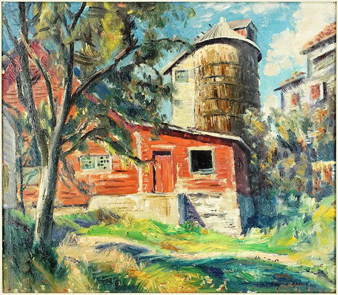 Eugene Speicher (American, 1883-1962) The Red Barn. (1 of 8)