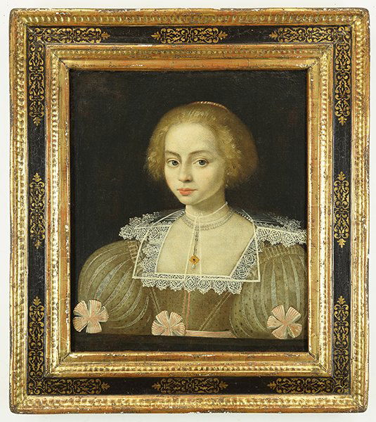 Northern School (17th Century) A Lady in a Lace Collar. (1 of 10)